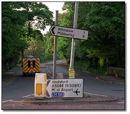 Alderley Road Roundabout Crash